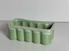 McCoy Green Rectangular Ceramic Planter Drip Glaze - 2