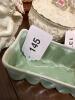 McCoy Green Rectangular Ceramic Planter Drip Glaze - 6