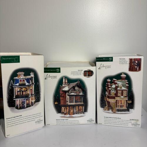 Dept 56 Dickens' Village A Christmas Carol Houses