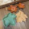 Ceramic Leaf-Shaped Serving Dishes & Autumn Decor - 2
