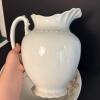 Victorian-Style Ceramic Wash Basin & Pitcher - 5