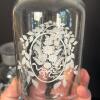 Trio of Glass Apothecary Jars with Floral Motifs - 4
