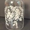 Trio of Glass Apothecary Jars with Floral Motifs - 6