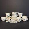 Ceramic Tea Set with Bird Motifs