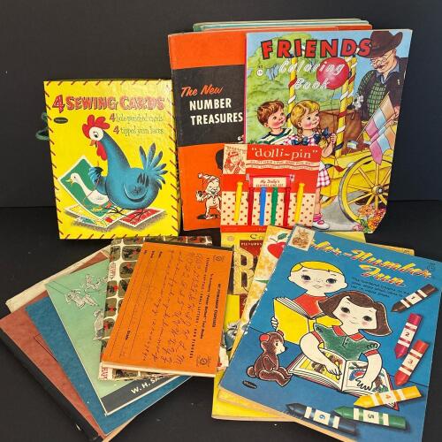 Vintage Children's Activity & Coloring Books