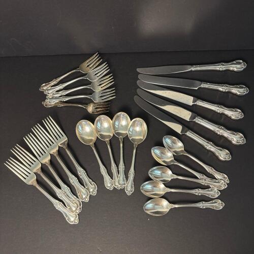 International Sterling Joan of Arc Flatware Set
