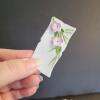 Porcelain Floral Napkin Rings and Place Card Holders - 4