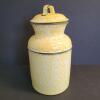 Canal Pottery Yellow Spongeware Canister with Lid