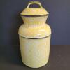 Canal Pottery Yellow Spongeware Canister with Lid - 2