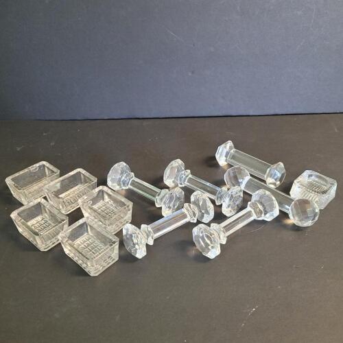 Crystal Salt Cellars, Knife Rests, and Shakers Group