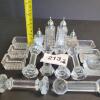 Crystal Salt Cellars, Knife Rests, and Shakers Group - 7