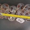 Gold Leaf Frosted Glasses in Mid-Century Style - 7
