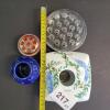 Assorted Floral Flower Frogs and Holders in Glass and Ceramic - 7