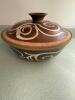 Lidded Stoneware Serving Bowl in Studio Pottery Style