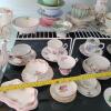 Assorted Floral Fine China Tea Cups, Saucers, Teapots, and Plates - 6