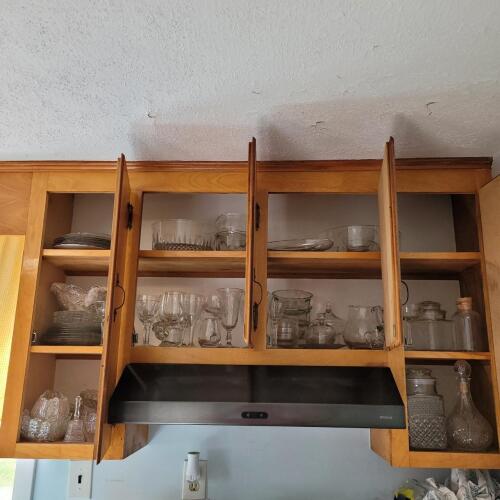 Assorted Clear Glassware and Serving Pieces