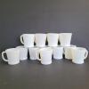 Fire-King White Milk Glass Mugs