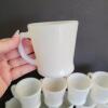 Fire-King White Milk Glass Mugs - 2