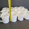 Fire-King White Milk Glass Mugs - 6