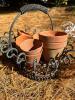 Wire Baskets With Twist Detailing, White and Black Finishes - 2