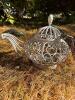 Wire Teapot Form Baskets, Scrollwork and Mesh Styles - 3
