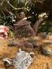Wire Teapot Form Baskets, Scrollwork and Mesh Styles - 6