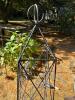Metal Garden Obelisk Trellis Pyramid-Top Form - 2