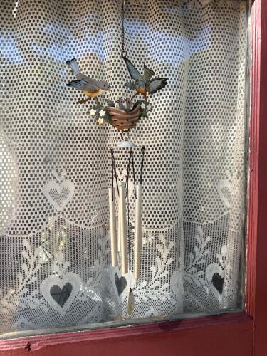 Metal Bird and Nest Theme Wind Chime