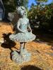 Cast Iron Garden Decor: Fairy Statue, Bird Dish, Urn