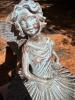 Cast Iron Garden Decor: Fairy Statue, Bird Dish, Urn - 4