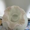 Floral Glass Shade Hurricane Table Lamp - 4