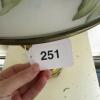 Floral Glass Shade Hurricane Table Lamp - 12