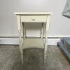 White Painted Side Table with Drawer