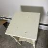 White Painted Side Table with Drawer - 4