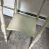 White Painted Side Table with Drawer - 5