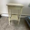 White Painted Side Table with Drawer - 6