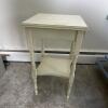 White Painted Side Table with Drawer - 7