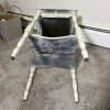 White Painted Side Table with Drawer - 8