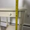 White Painted Side Table with Drawer - 11