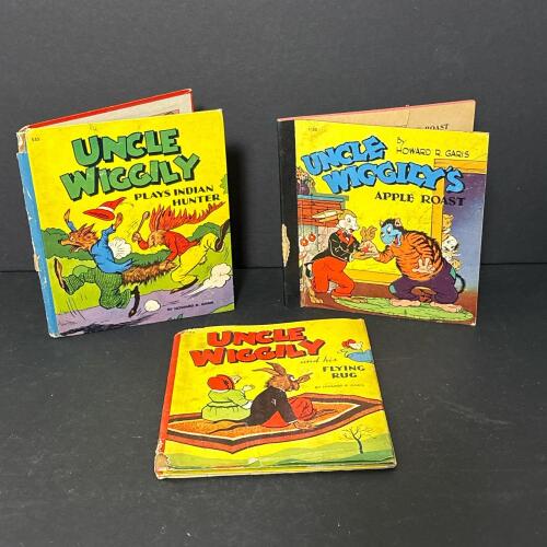 Three Uncle Wiggily Vintage Children's Books by Howard R. Garis