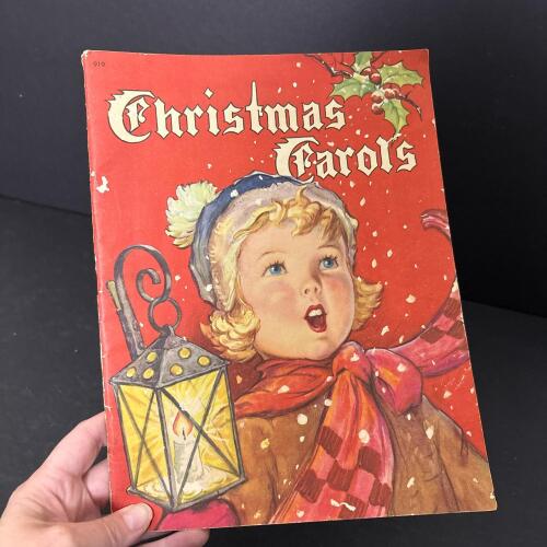 Vintage Whitman Christmas Carols Book