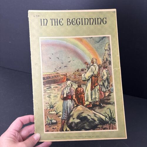Vintage In the Beginning Illustrated Bible Story Book
