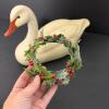 Folk Art Painted Swan Figure - 2