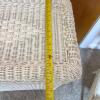 White Wicker Hamper and Side Table - 13