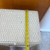 White Wicker Hamper and Side Table - 16