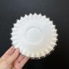Presumed Fenton Silver Crest Milk Glass Bowl and Plate - 3