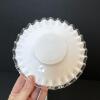 Presumed Fenton Silver Crest Milk Glass Bowl and Plate - 4