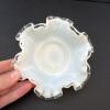 Presumed Fenton Silver Crest Milk Glass Bowl and Plate - 5