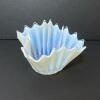 Presumed Fostoria Heirloom Opalescent Ruffled Edge Glass Bowl