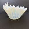 Presumed Fostoria Heirloom Opalescent Ruffled Edge Glass Bowl - 3